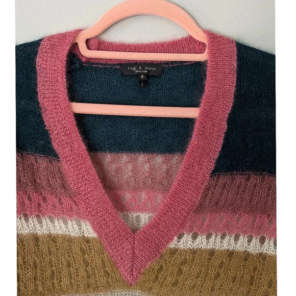 sold NEW Rag & Bone Nassua Striped Tunic Sweater - Picture 3 of 6